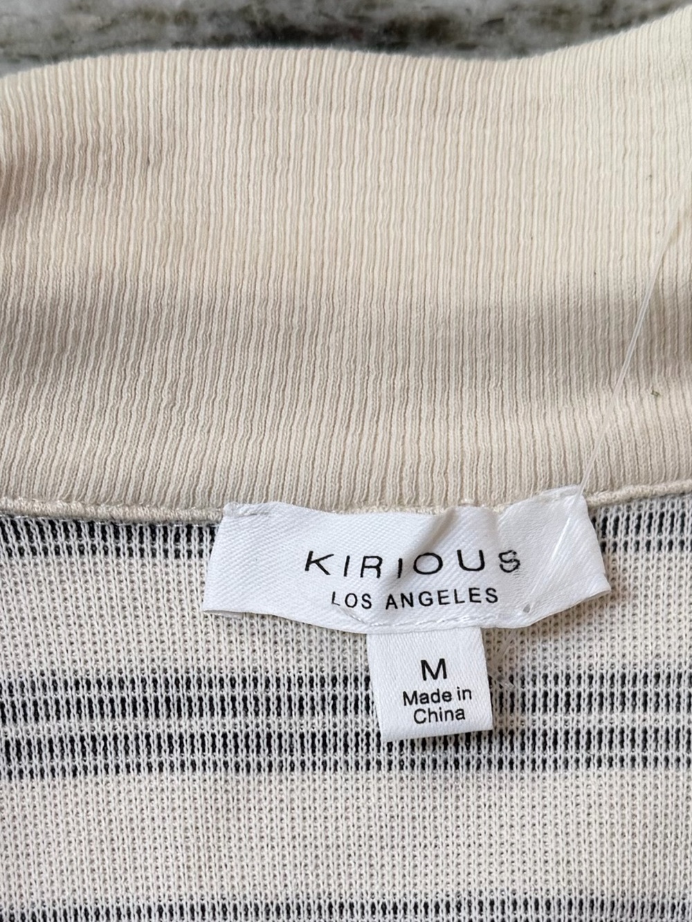 NWT Striped Collared Sleeveless Tank in Cream and Black
Medium - Picture 4 of 4